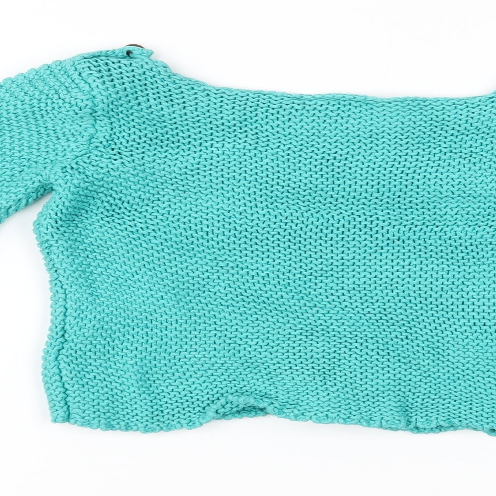 Strawberry Faire Girls Blue Pullover Jumper Size 6 Years