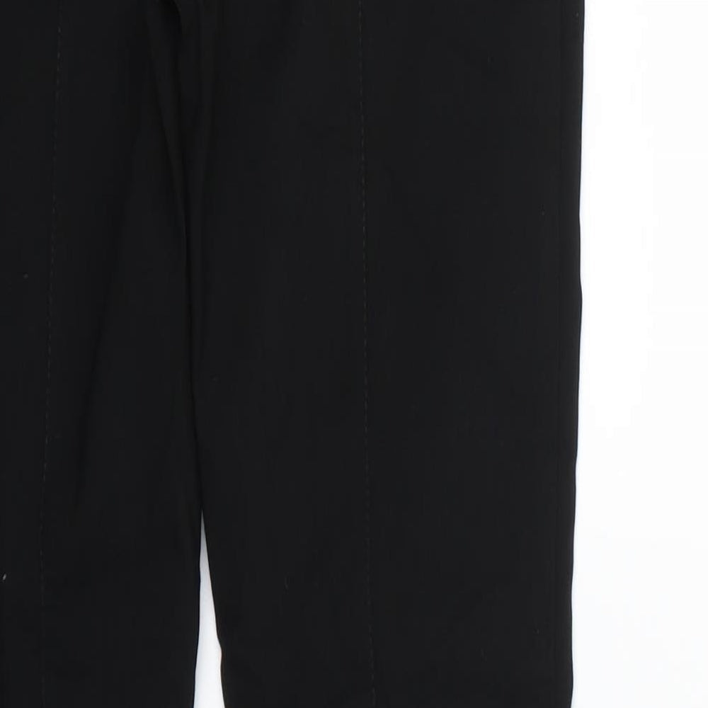 Brand and care label for Primark women’s black jegging trousers, size UK 8, 27-inch leg