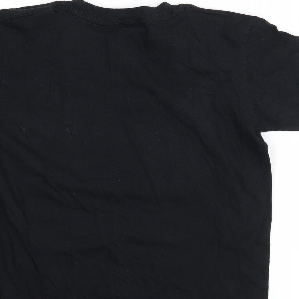 Gildan Boys Black Basic T-Shirt Size L - kids collective
