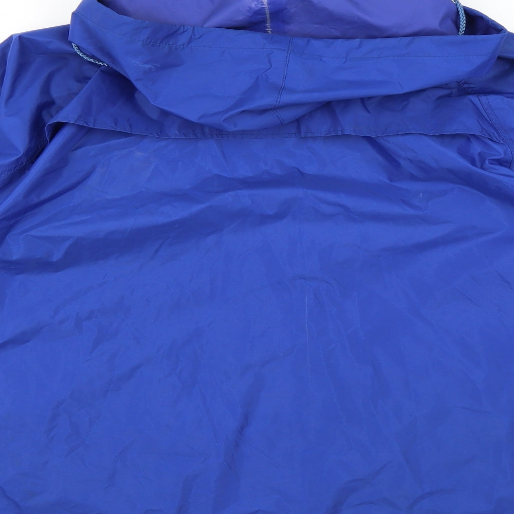 World Wide Sportsman Mens Blue Rain Coat Coat Size M