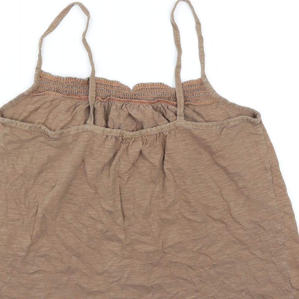 Universal Goods Womens Brown Camisole T-Shirt Size S