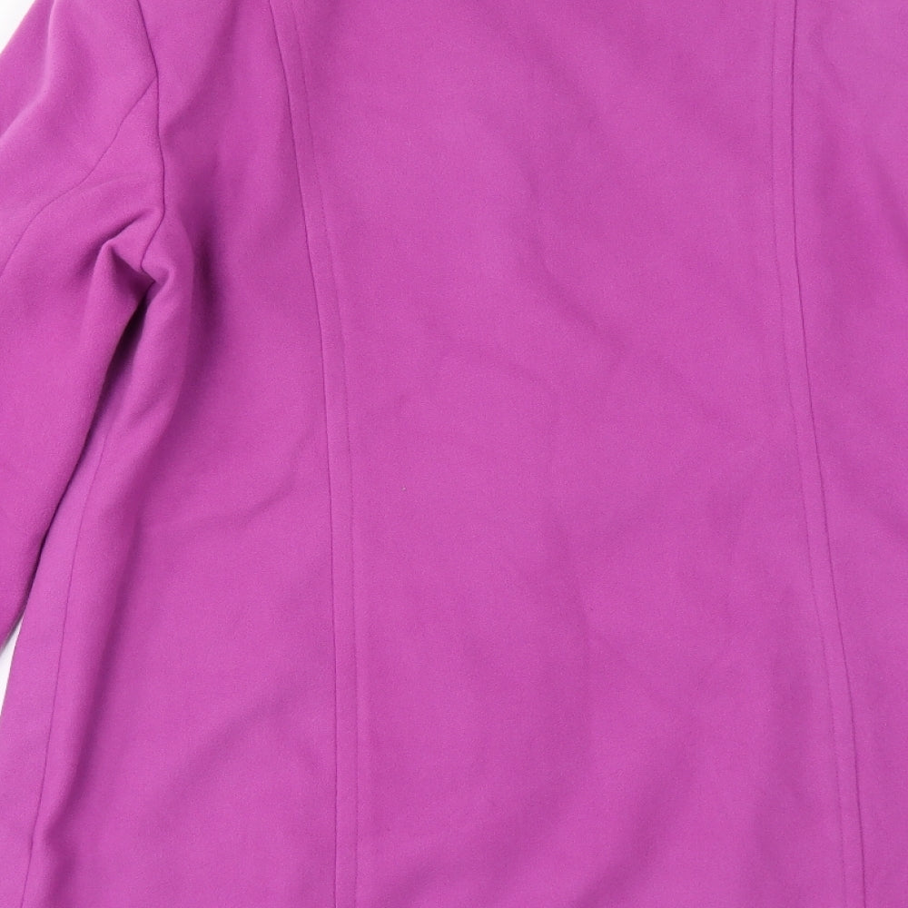 Simply Be Womens Pink Overcoat Coat Size 14