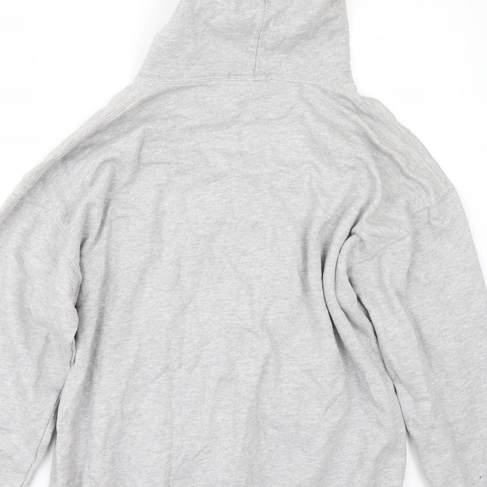 STYLIWISE Womens Grey Pullover Hoodie Size S