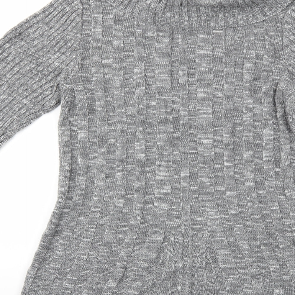 Bonmarché Womens Grey Knit Pullover Jumper Size S
