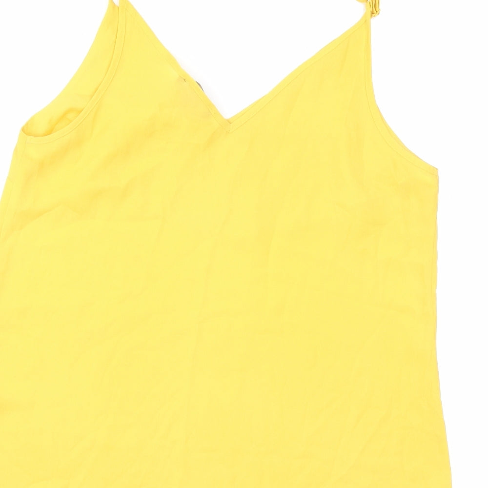 Primark Womens Yellow Basic Tank Size 10