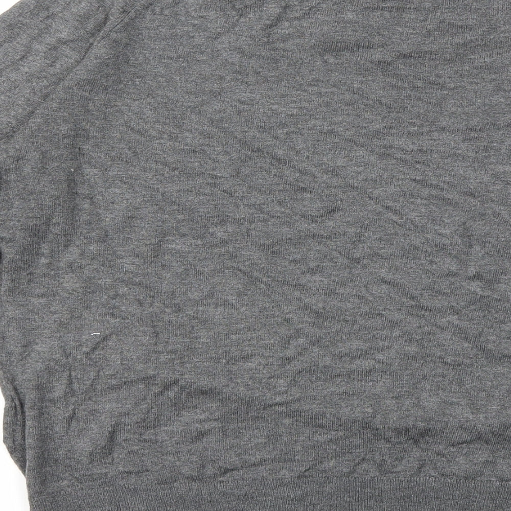 H&M Womens Grey Knit Pullover Jumper Size M