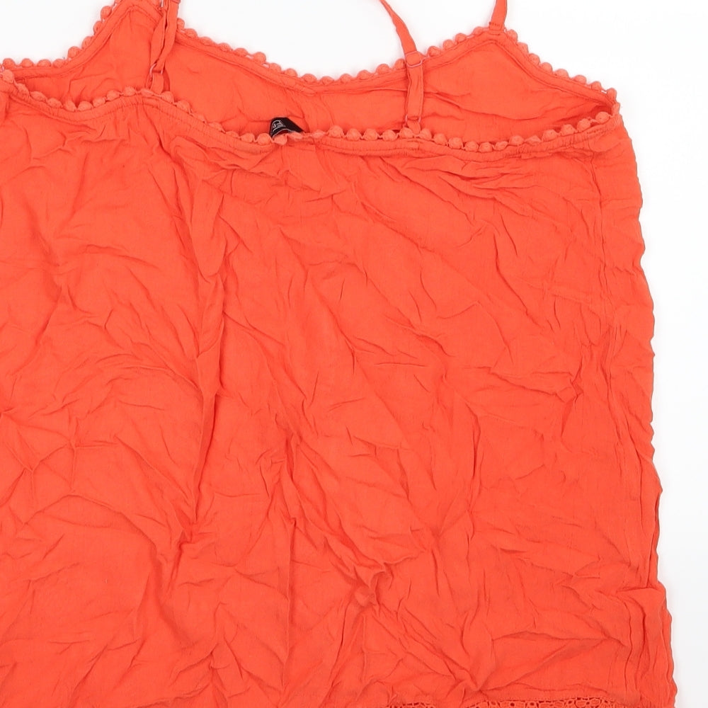 F&F Womens Red Basic Blouse Size 8