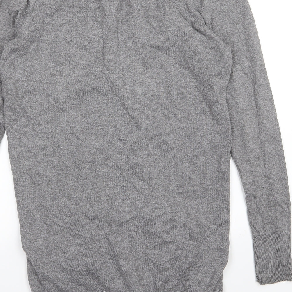 H&M Womens Grey Knit Cardigan Jumper Size S