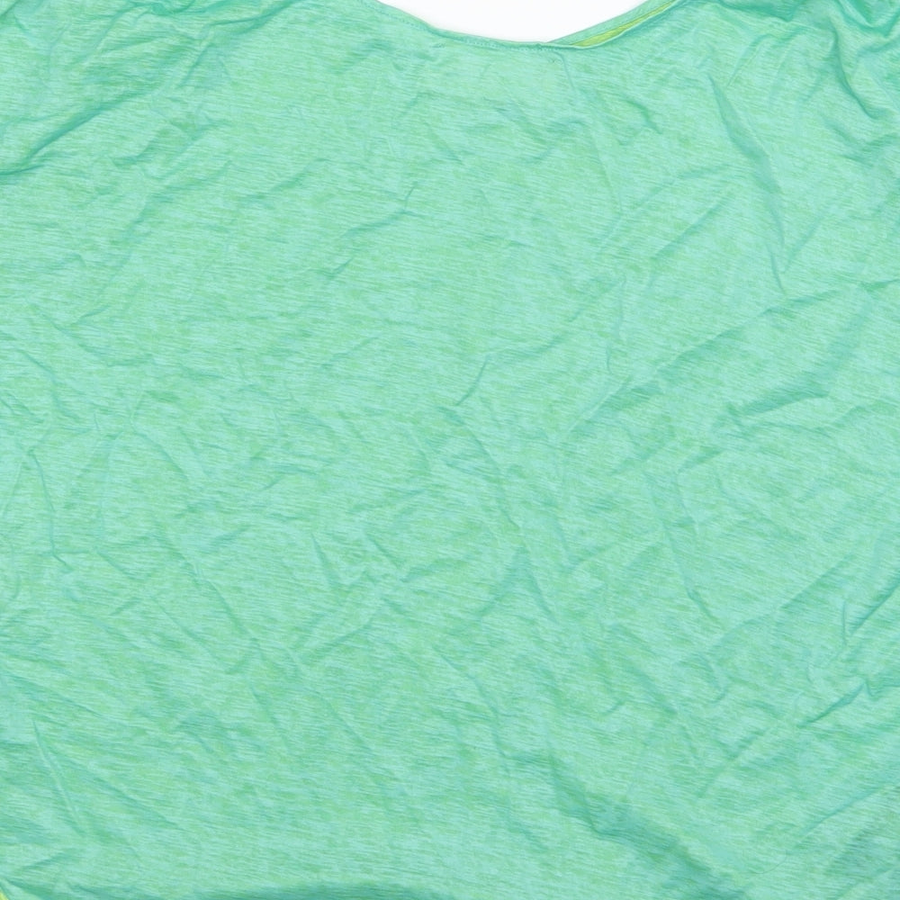 Zara Womens Green Basic T-Shirt Size S