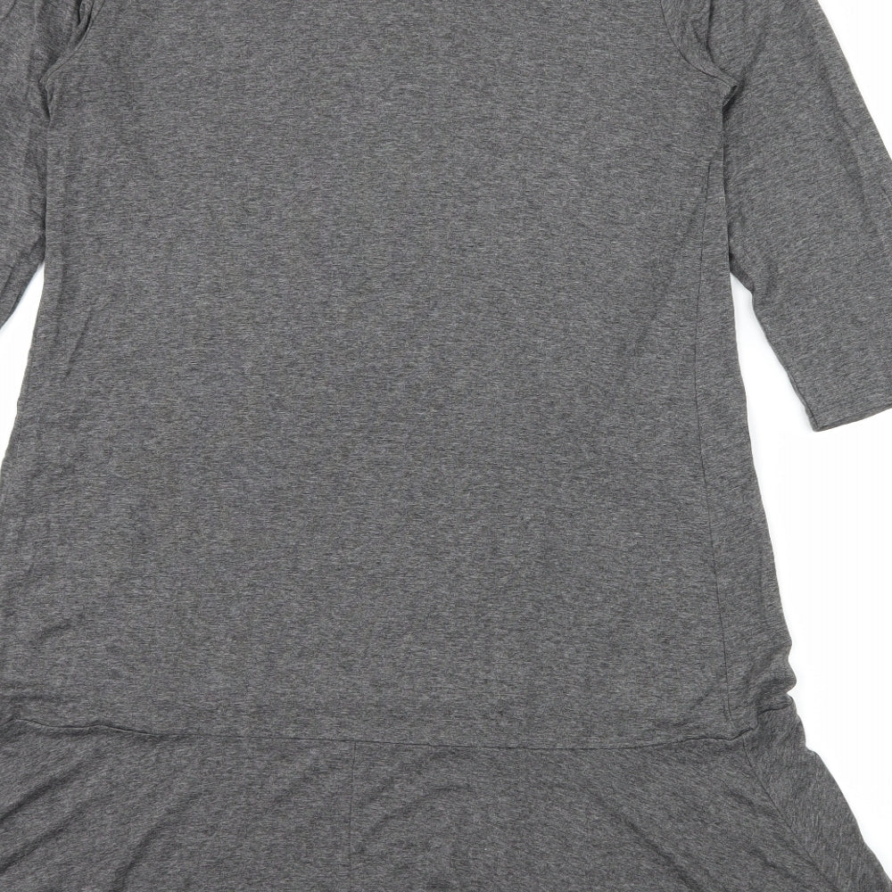 Bluebelle Womens Grey Jersey T-Shirt Dress Size 10