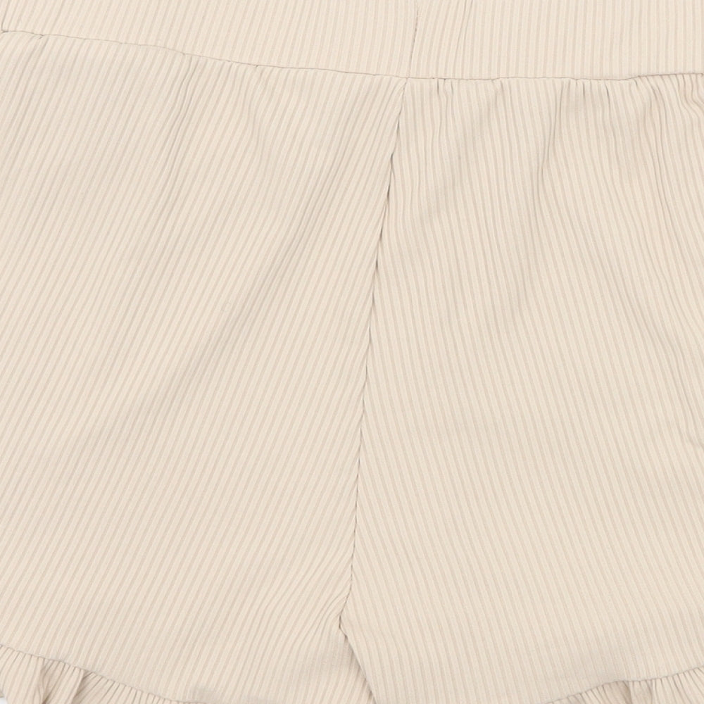 Preworn Womens Beige Jersey Sweat Shorts Size L