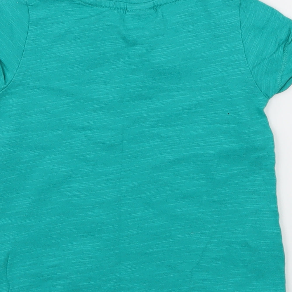 Fearne Girls Blue Jersey Basic T-Shirt Size 12-18 Months - Make up