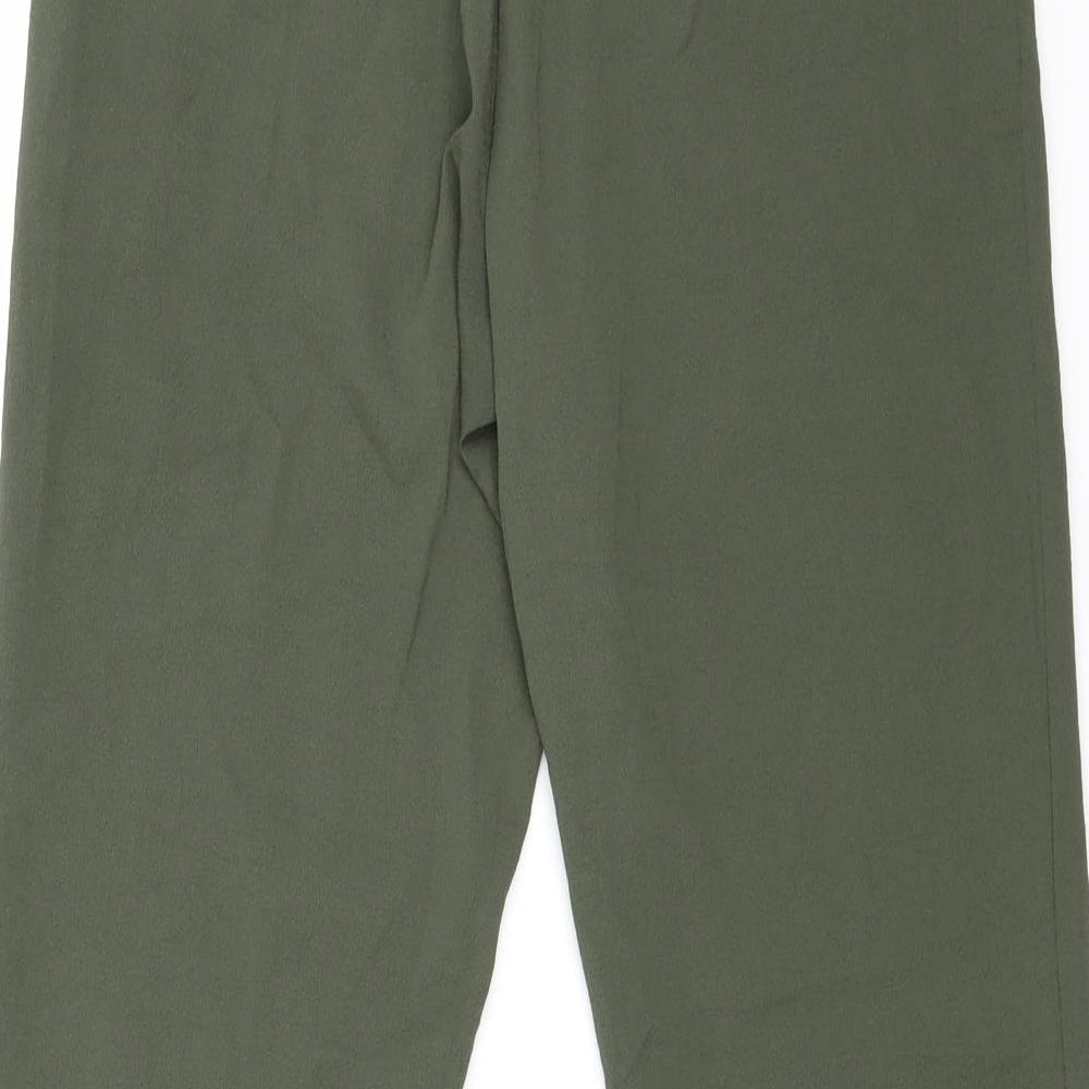 H&M Womens Green Carpenter Trousers Size 8 L25.5 in