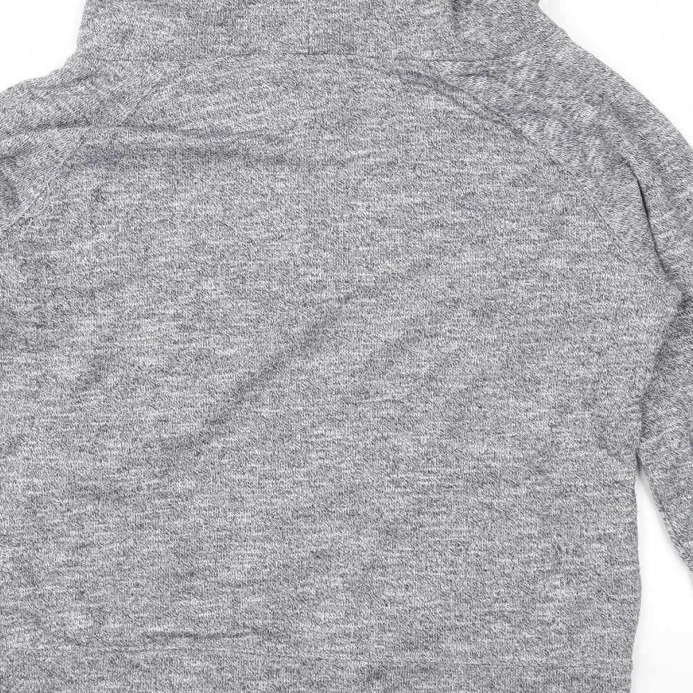 New Look Womens Grey Jersey Pullover Sweatshirt Size S