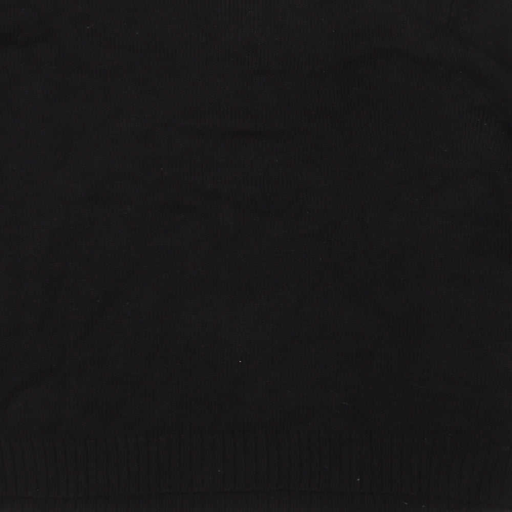 White Stag Womens Black Knit Pullover Jumper Size L