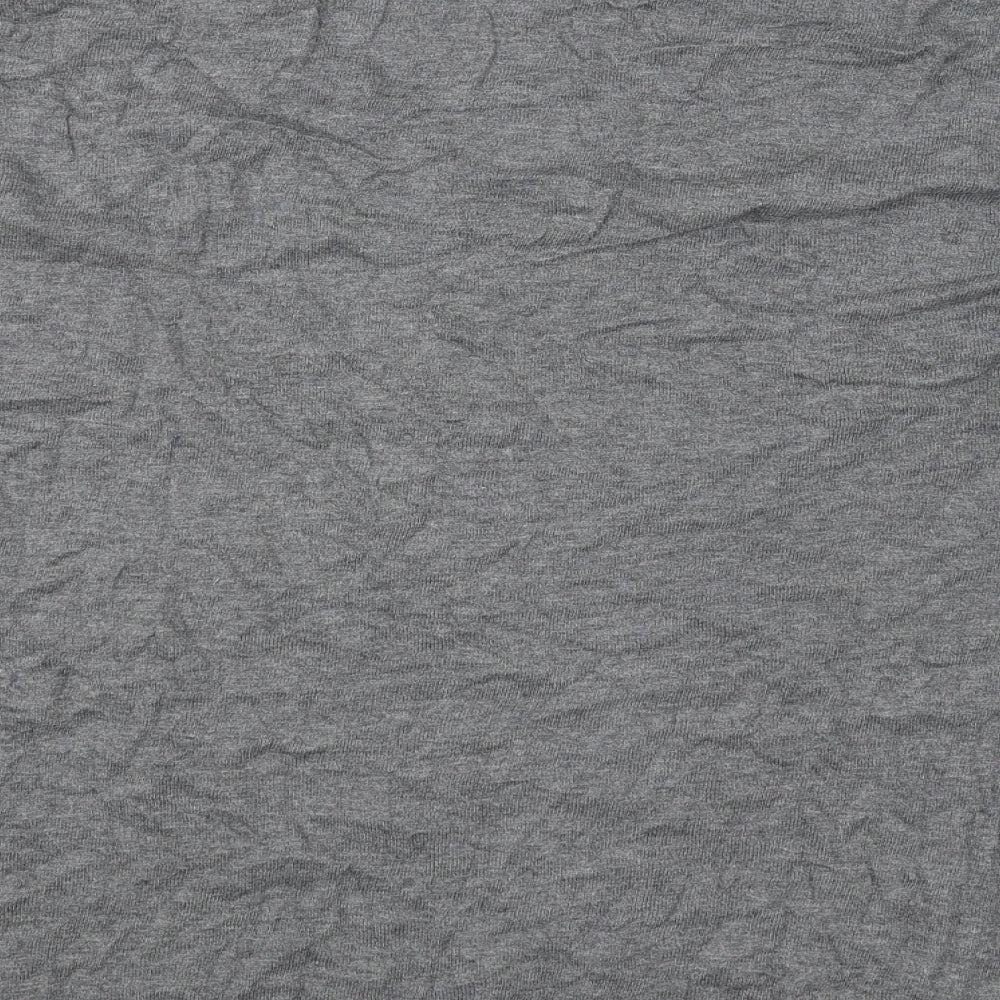 If It Were Me Womens Grey Basic T-Shirt Size M