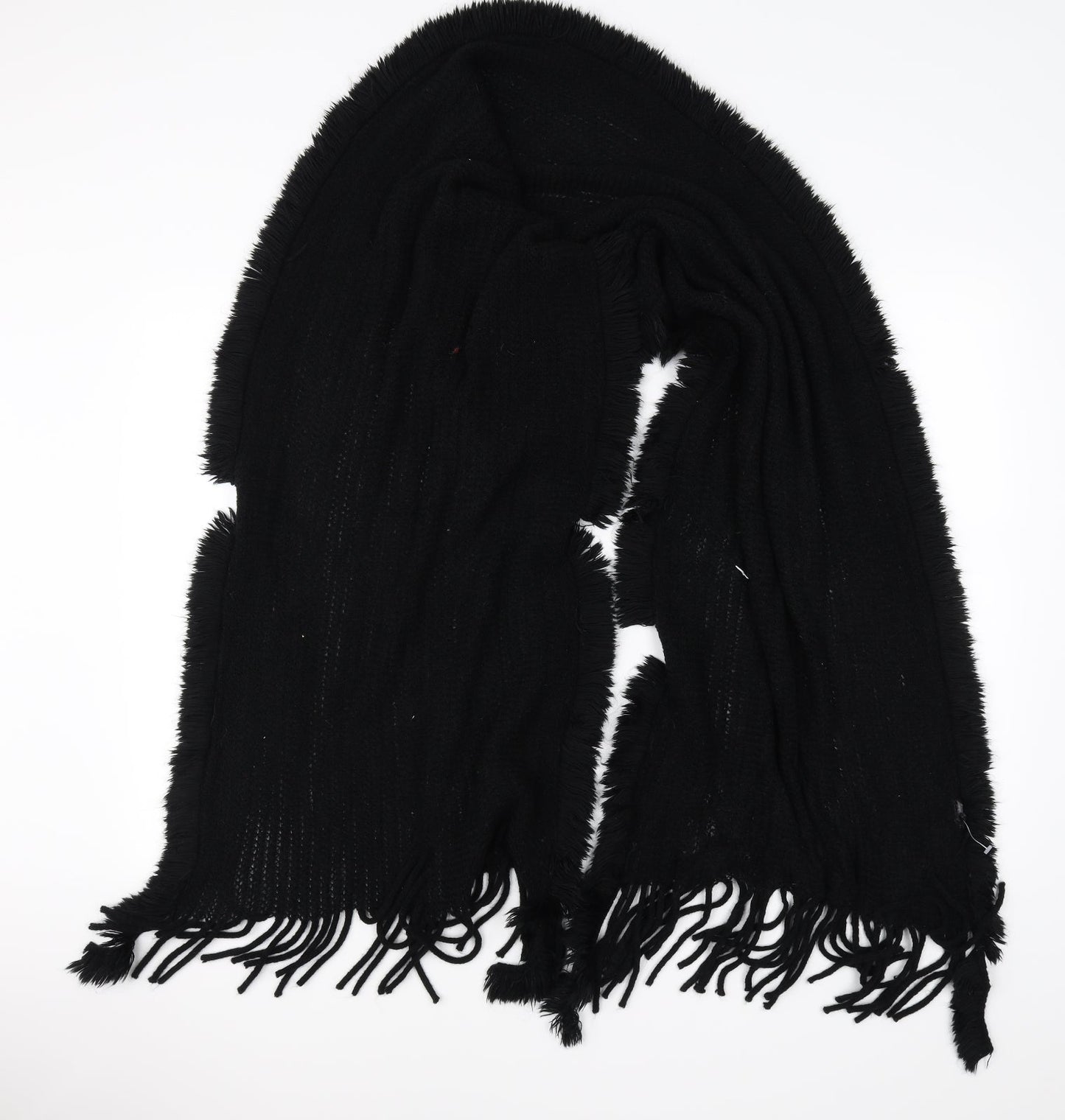 Preworn Womens Black Scarf