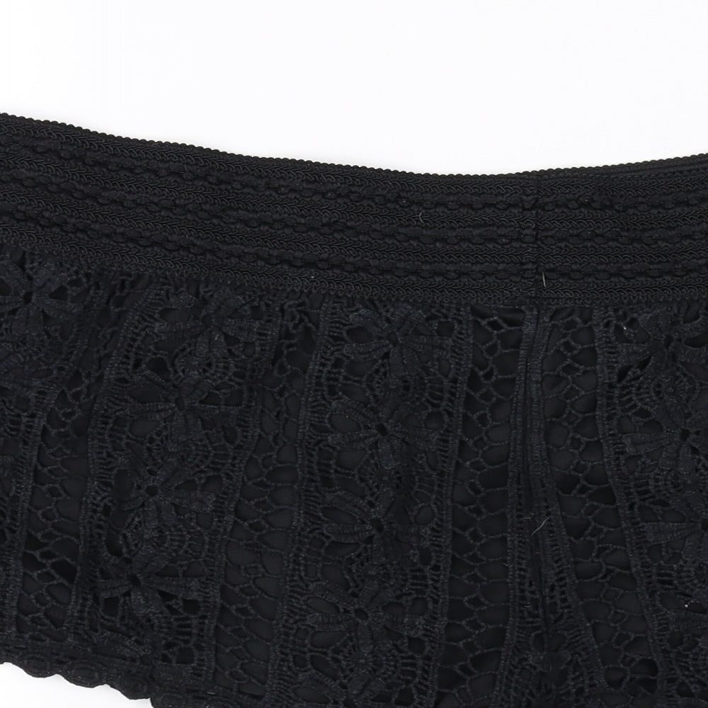 Rewind Womens Black Sweat Shorts Size L