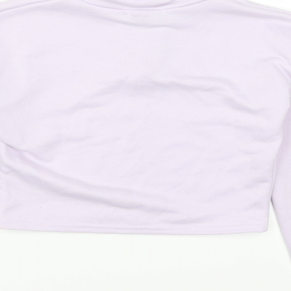 Pretty Little Thing Womens Purple Pullover Sweatshirt Size 4