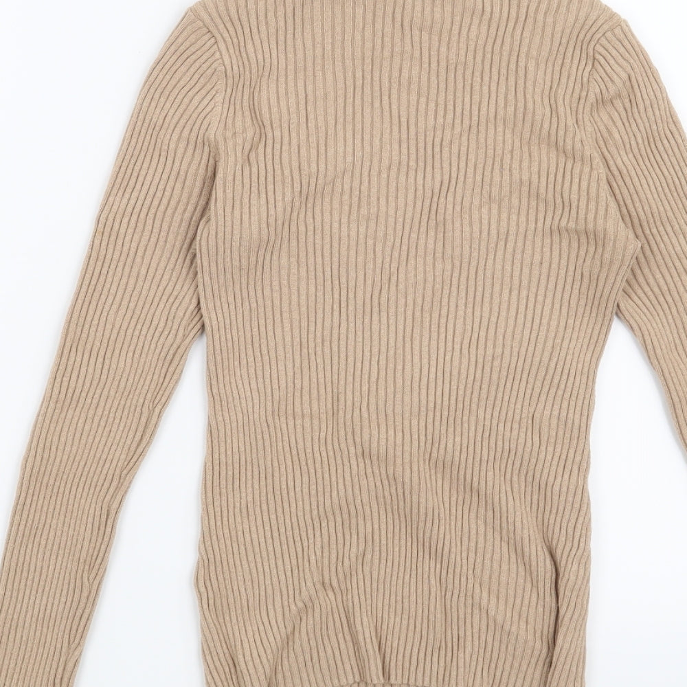 Warehouse Womens Brown Pullover Jumper Size 8