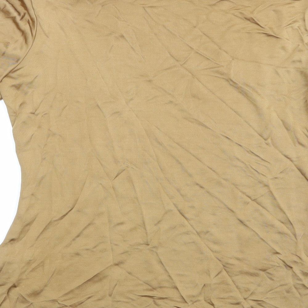 Ts Design Womens Brown Basic Blouse Size 8