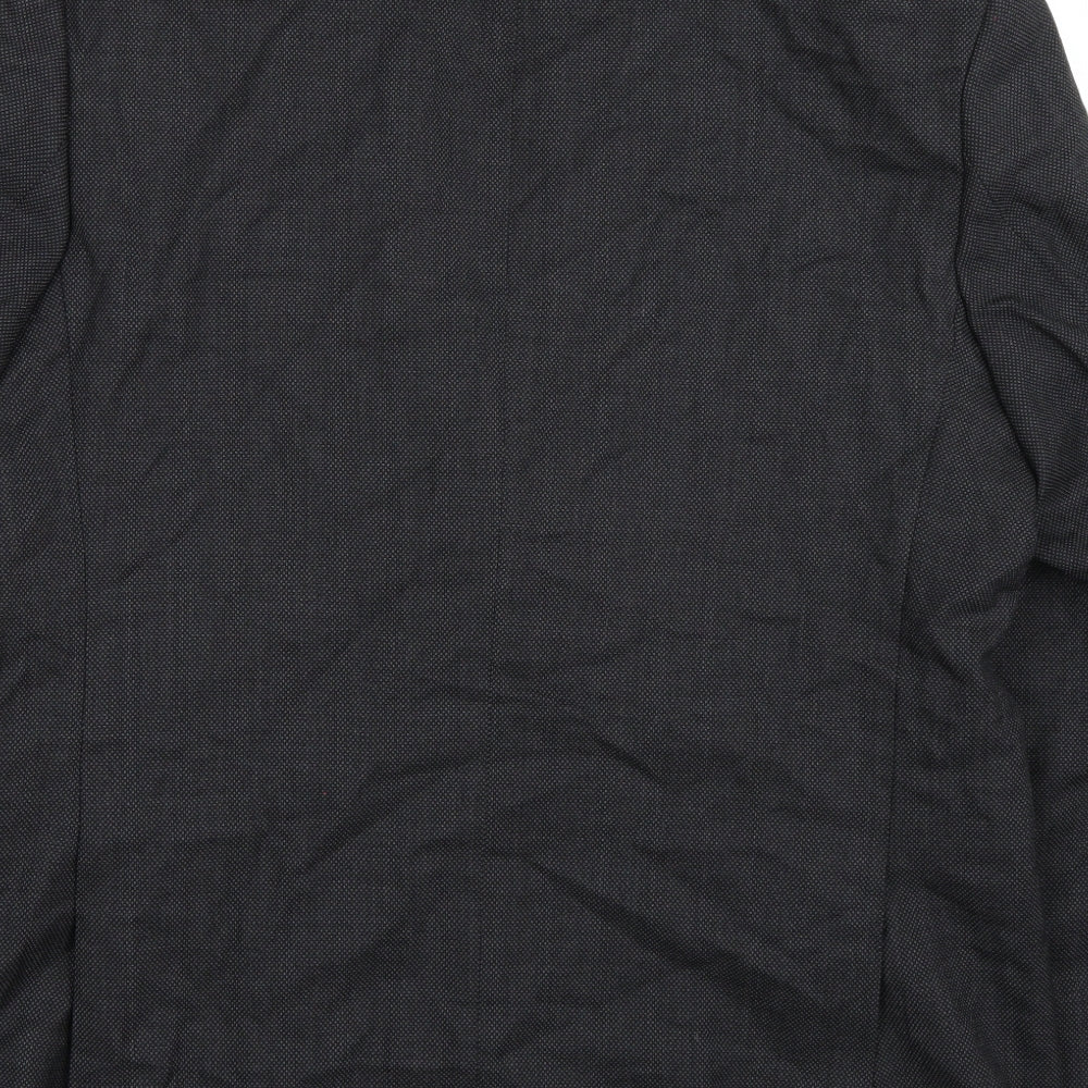 The label Mens Grey Jacket Suit Jacket Size 40