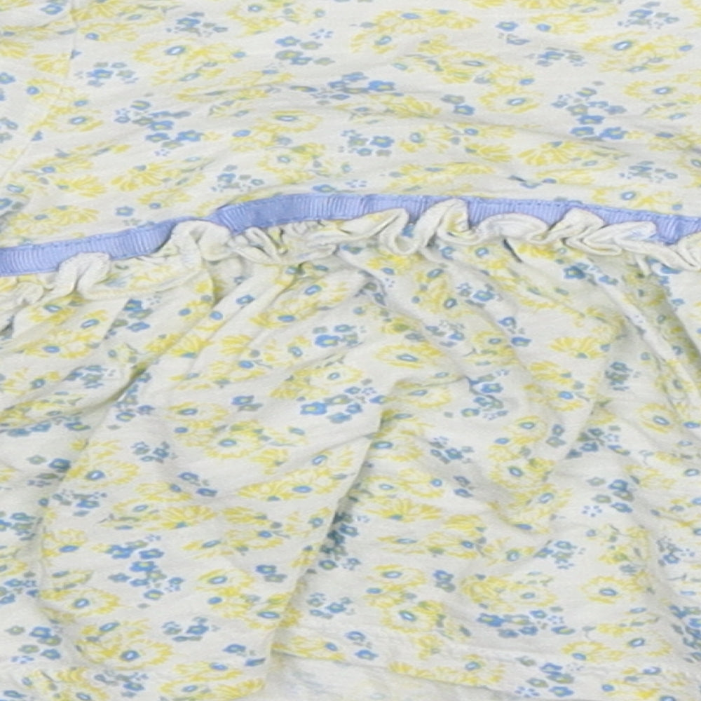 St Bernard Girls White Floral Fit & Flare Size 6-9 Months
