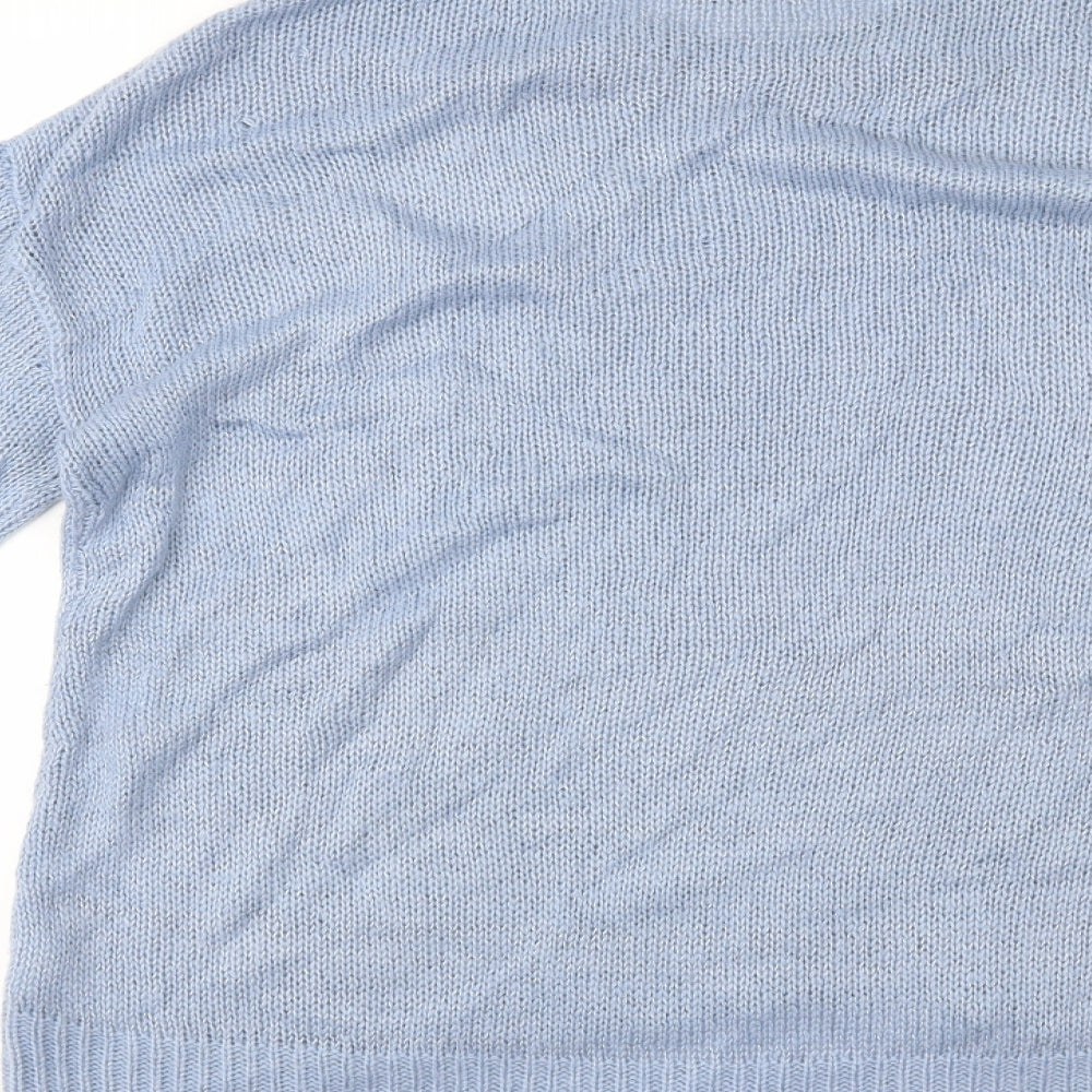 New Look Womens Blue Pullover Jumper Size L