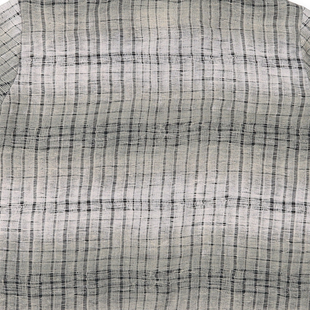 Berkertex Womens Grey Basic Button-Up Size 14