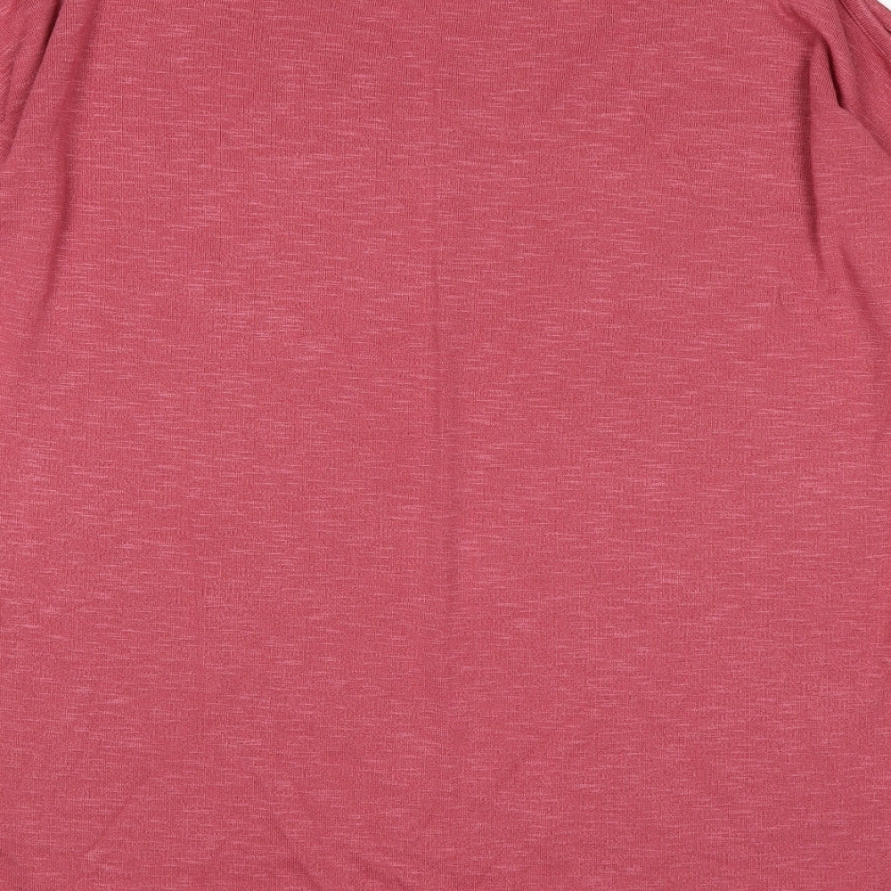 Papaya Womens Pink Knit Pullover Jumper Size S - cold shoudlers
