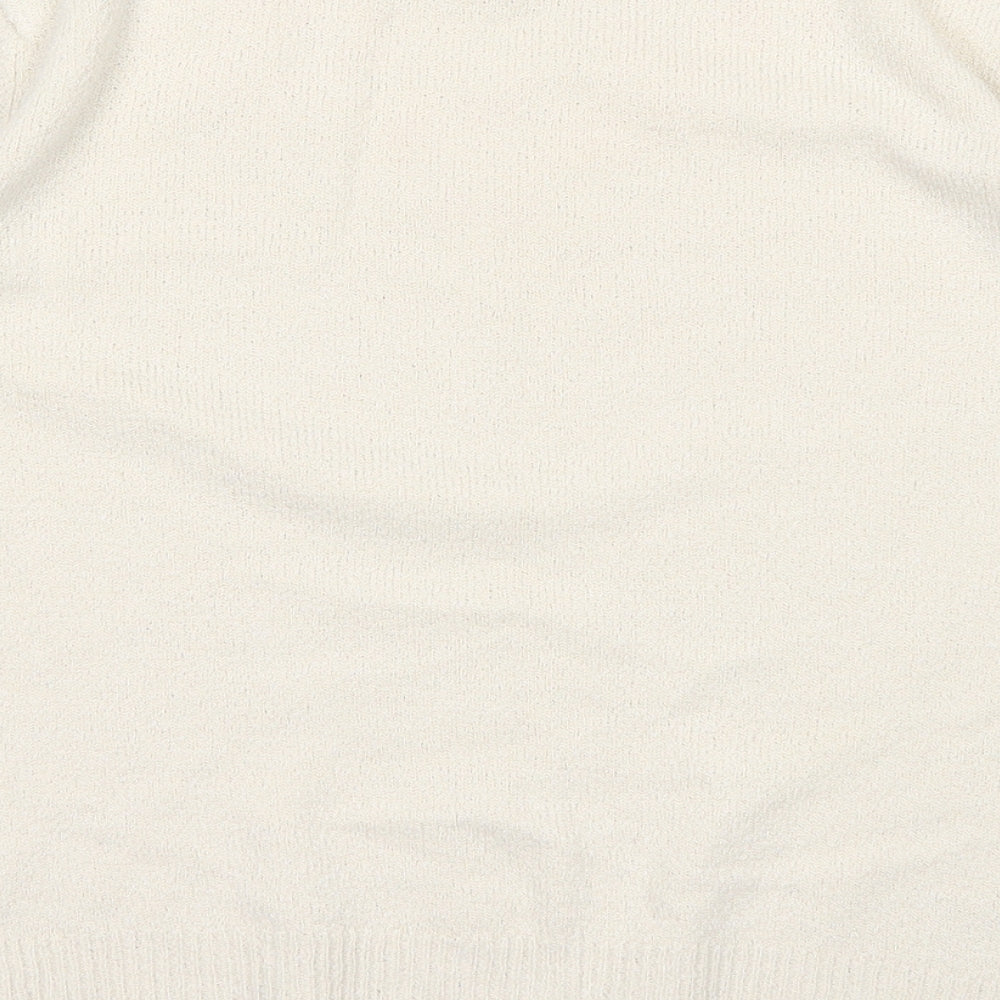 Berkertex Womens White Pullover Jumper Size 14