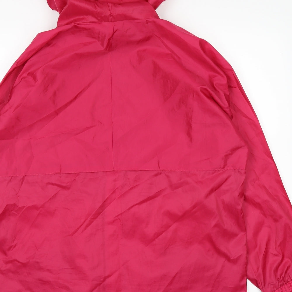 Embargo Womens Red Windbreaker Coat Size 12