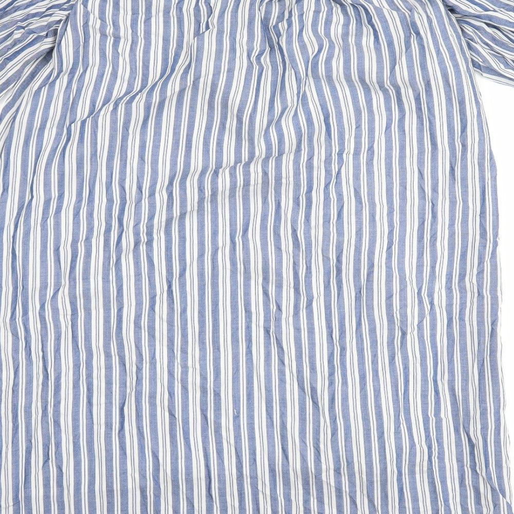 Max Studio Womens Blue Striped Shift Size S