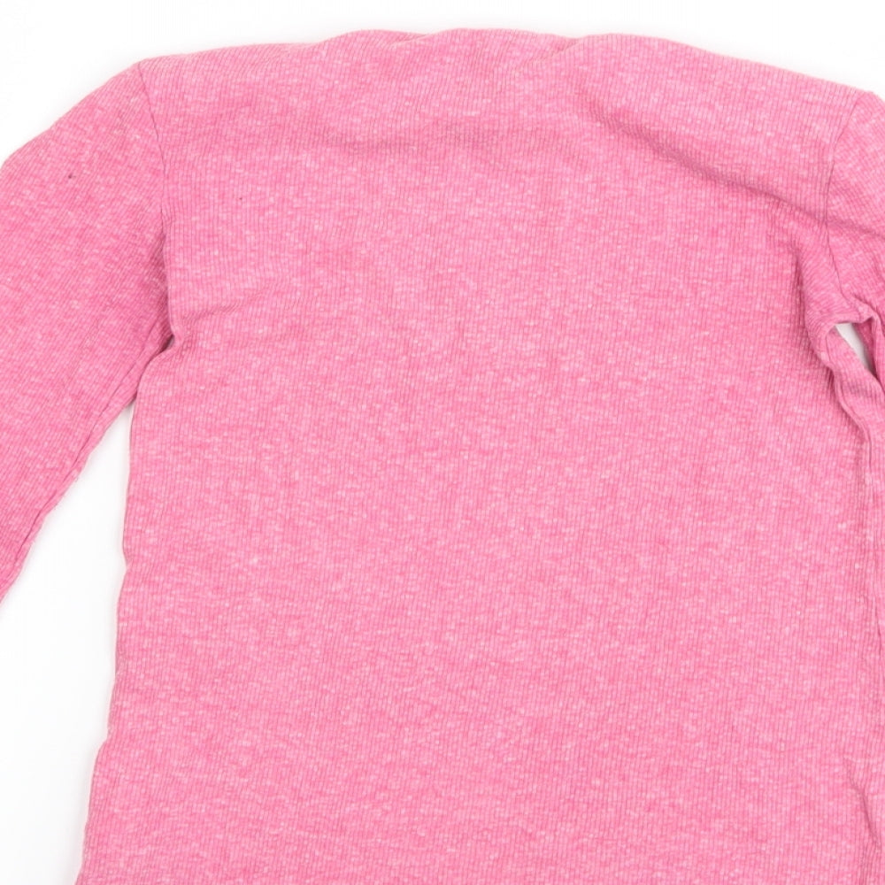 NEXT Girls Pink Basic T-Shirt Size 8 Years