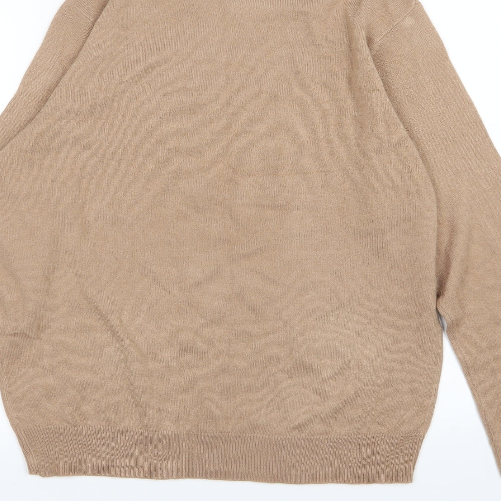 Brave Soul Womens Brown Knit Pullover Jumper Size 12