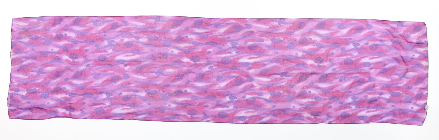 Preworn Womens Purple Geometric Scarf