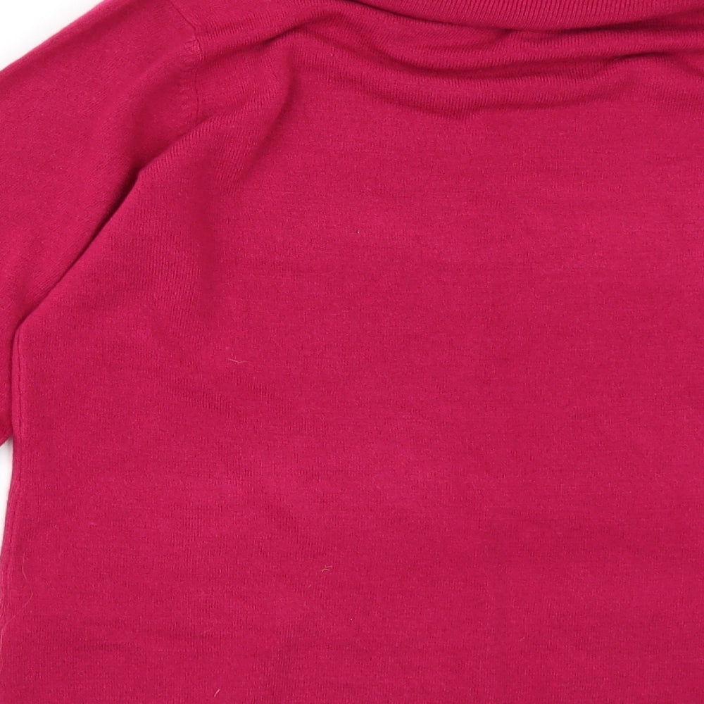 M&Co Womens Pink Pullover Jumper Size 10