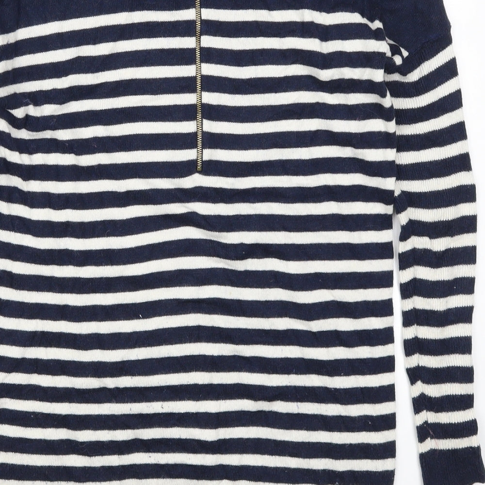 Atmosphere Womens Blue Striped Pullover Jumper Size 6