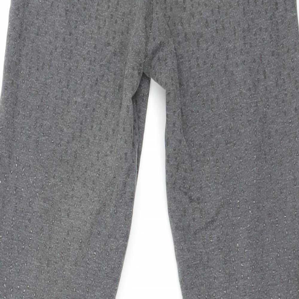 H&M Girls Grey Geometric Carrot Trousers Size 12-13 Years
