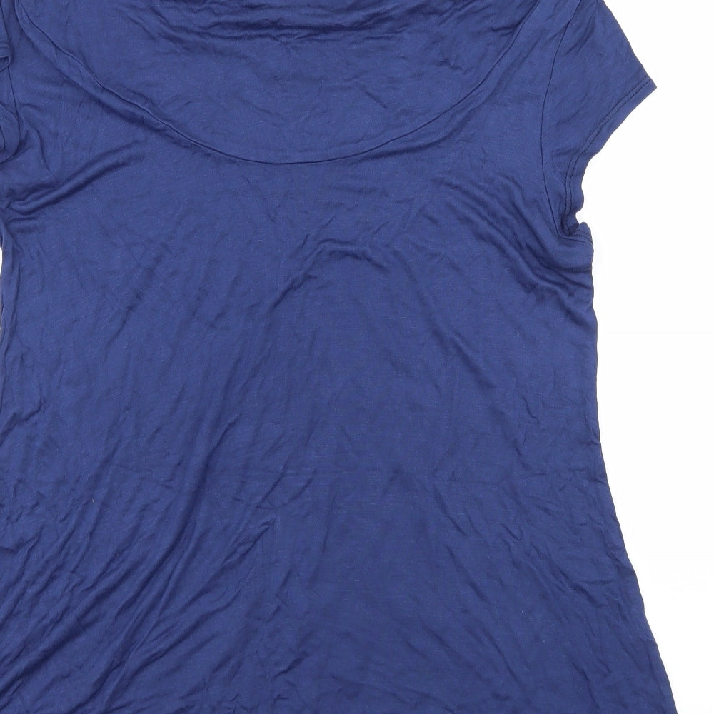 Preworn Womens Blue Jersey Basic T-Shirt Size 12