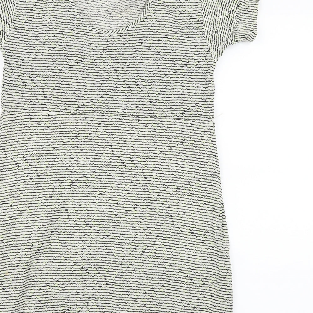 BCBGeneration Womens Ivory Striped A-Line Size XS - Open back