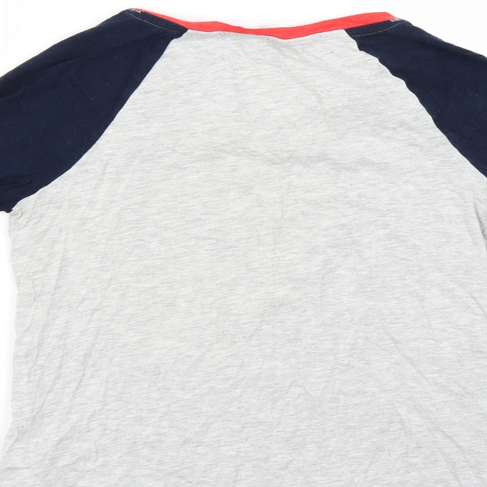 Marks and Spencer Womens Grey Solid Top Pyjama Top Size 6 - bonne nuit