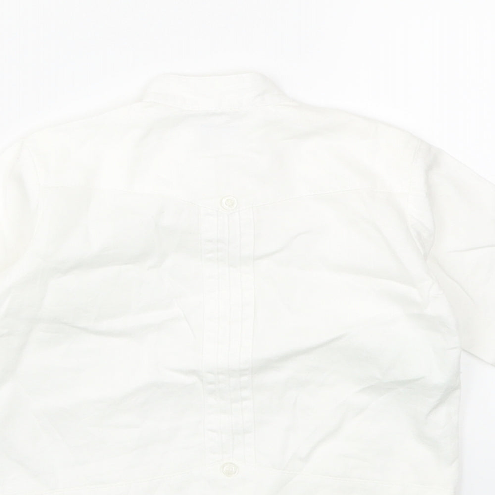 Preworn Baby White Basic T-Shirt Size 12 Months