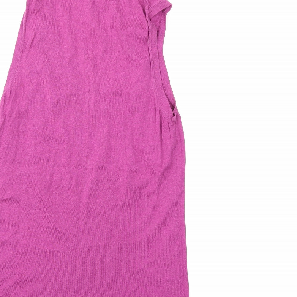 KIERAN Womens Pink Knit Basic Tank Size M