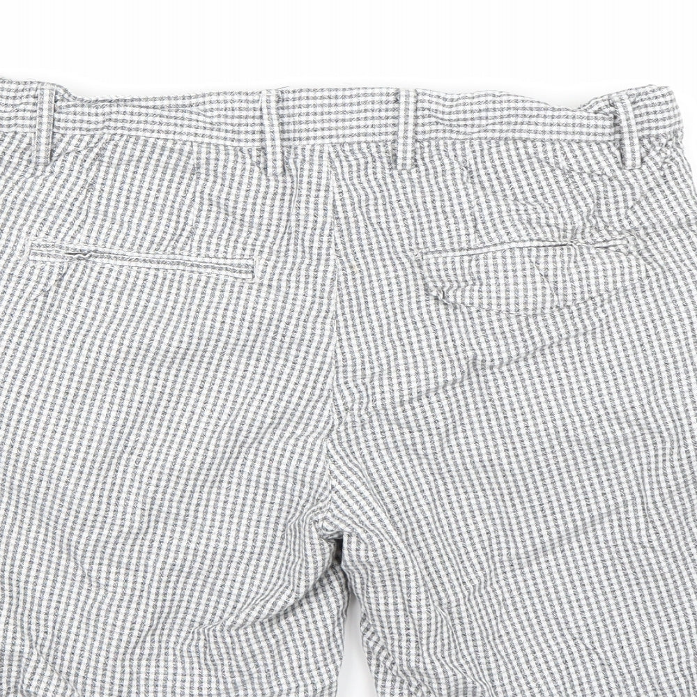 River Island Womens White Bermuda Shorts Size 30