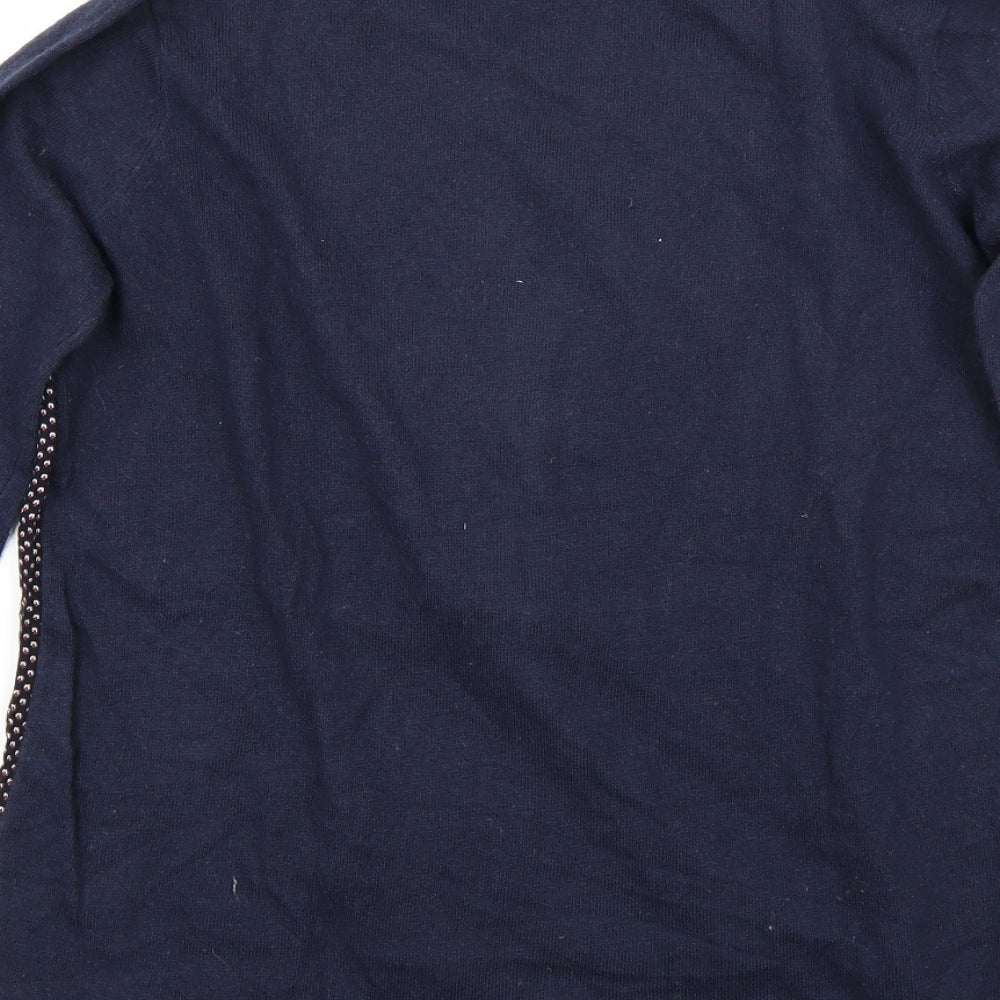 La P'tite Etoile Womens Blue Pullover Jumper Size M