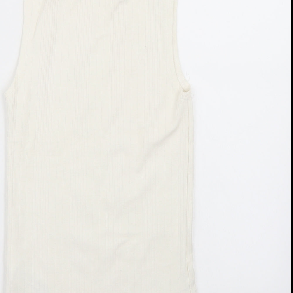 Newlook Womens White Basic T-Shirt Size 6