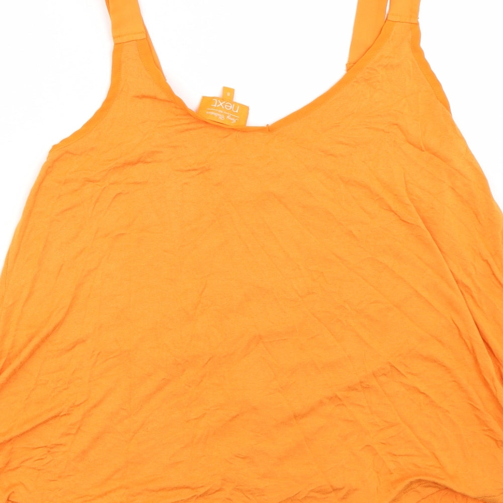NEXT Womens Orange Basic Tank Size 8