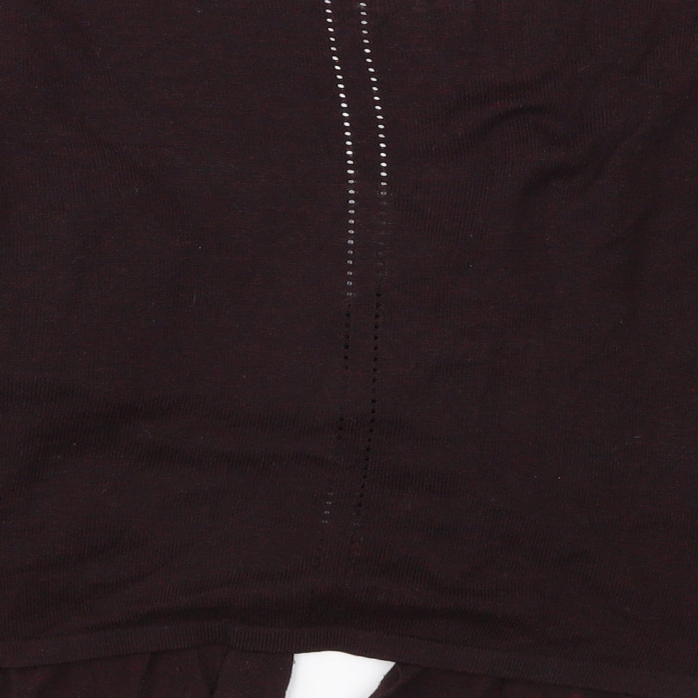 Dorothy Perkins Womens Purple Knit Cardigan Jumper Size 8