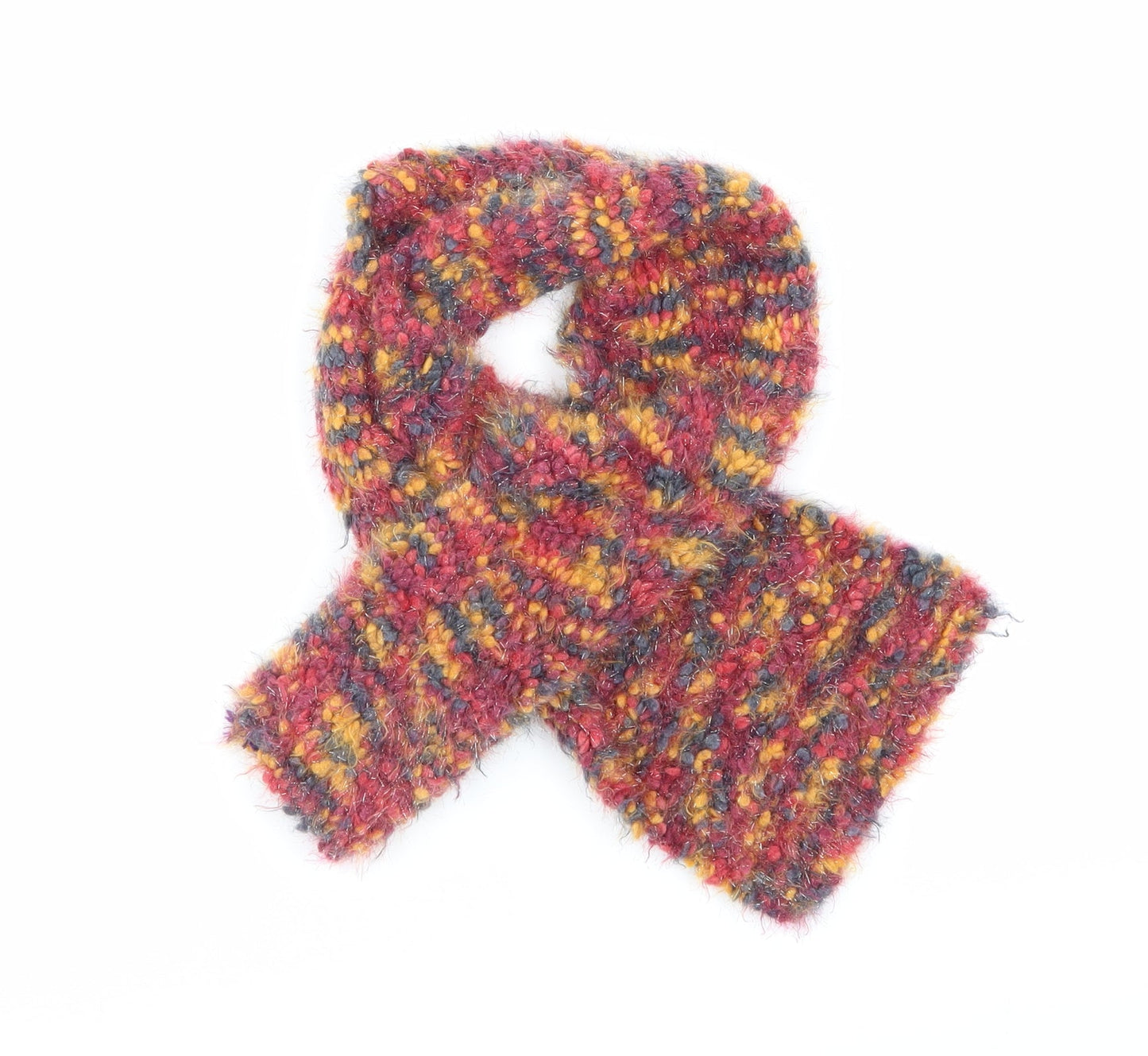 Preworn Womens Purple Knit Scarf